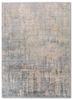 entropy ivory wool and silk hand knotted Rug - HeadShot
