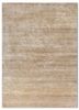 entropy ivory wool and silk hand knotted Rug - HeadShot