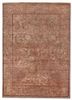 gulmarg red and orange wool and silk hand knotted Rug - HeadShot gulmarg red and orange wool and silk hand knotted Rug - HeadShot