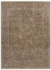 gold gold wool and silk hand knotted Rug