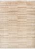 entropy ivory wool and silk hand knotted Rug - HeadShot