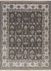  blue wool and silk hand knotted Rug