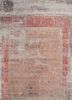 far east red and orange afghan wool and silk hand knotted Rug - HeadShot far east red and orange afghan wool and silk hand knotted Rug - HeadShot