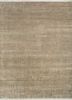 green green wool hand knotted Rug