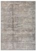 grey and black grey and black wool and bamboo silk hand knotted Rug