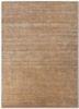beige and brown beige and brown wool and silk hand knotted Rug