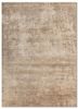entropy ivory wool and silk hand knotted Rug - HeadShot