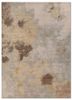 ivory ivory wool and silk hand knotted Rug