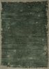  green wool hand knotted Rug
