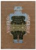 days beige and brown wool and silk hand knotted Rug - HeadShot days beige and brown wool and silk hand knotted Rug - HeadShot