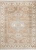 thyme beige and brown wool hand knotted Rug - HeadShot thyme beige and brown wool hand knotted Rug - HeadShot
