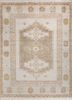thyme ivory wool hand knotted Rug - HeadShot thyme ivory wool hand knotted Rug - HeadShot