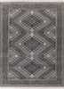 savana grey and black wool and viscose hand knotted Rug - HeadShot savana grey and black wool and viscose hand knotted Rug - HeadShot