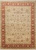  ivory silk hand knotted Rug