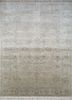  ivory silk hand knotted Rug