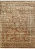  red and orange silk hand knotted Rug