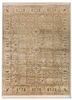  ivory silk hand knotted Rug