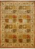 red and orange red and orange silk hand knotted Rug