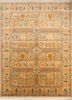gold gold silk hand knotted Rug
