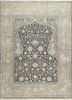 gulmarg grey and black silk hand knotted Rug - HeadShot gulmarg grey and black silk hand knotted Rug - HeadShot