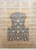  gold silk hand knotted Rug