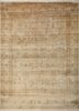 beige and brown beige and brown silk hand knotted Rug