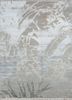 entropy grey and black wool and silk hand knotted Rug - HeadShot