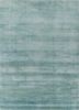 basis blue wool and viscose hand loom Rug - HeadShot