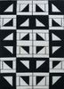 indusbar grey and black wool flat weaves Rug - HeadShot indusbar grey and black wool flat weaves Rug - HeadShot