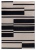 indusbar grey and black wool flat weaves Rug - HeadShot indusbar grey and black wool flat weaves Rug - HeadShot
