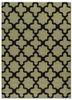 indusbar green wool flat weaves Rug - HeadShot