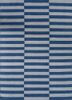 blue blue wool flat weaves Rug