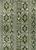 green green wool flat weaves Rug