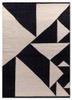 grey and black grey and black wool flat weaves Rug