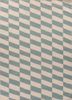 checkers ivory wool and viscose flat weaves Rug - HeadShot