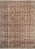 someplace in time red and orange afghan wool hand knotted Rug - HeadShot