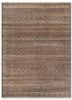 beige and brown beige and brown wool hand knotted Rug
