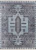 blue blue afghan wool hand knotted Rug