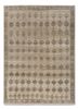 green green wool hand knotted Rug