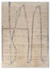 entropy ivory wool and silk hand knotted Rug - HeadShot entropy ivory wool and silk hand knotted Rug - HeadShot