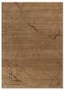urban pause by kavi gold wool and silk hand knotted Rug - HeadShot