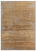 gold gold wool and silk hand knotted Rug