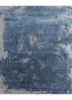 grey and black grey and black wool and silk hand knotted Rug
