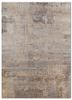  beige and brown wool and silk hand knotted Rug