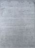  grey and black wool and silk hand knotted Rug