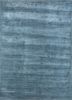  blue wool and silk hand knotted Rug