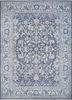  blue wool hand knotted Rug