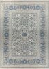 blue blue wool hand knotted Rug