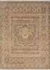 erbe beige and brown afghan wool hand knotted Rug - HeadShot erbe beige and brown afghan wool hand knotted Rug - HeadShot
