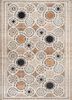 ivory tiberius by peter d'ascoli ivory wool hand knotted Rug